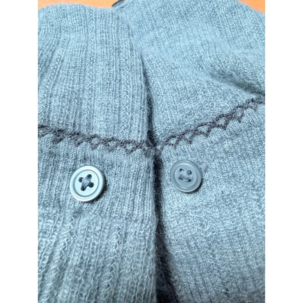 NWT J. Crew Sz M Featherweight Cashmere Pointelle Cardigan $138 - Picture 7 of 8